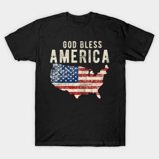 Independence Day -God Bless America 4th of July Gift T-Shirt